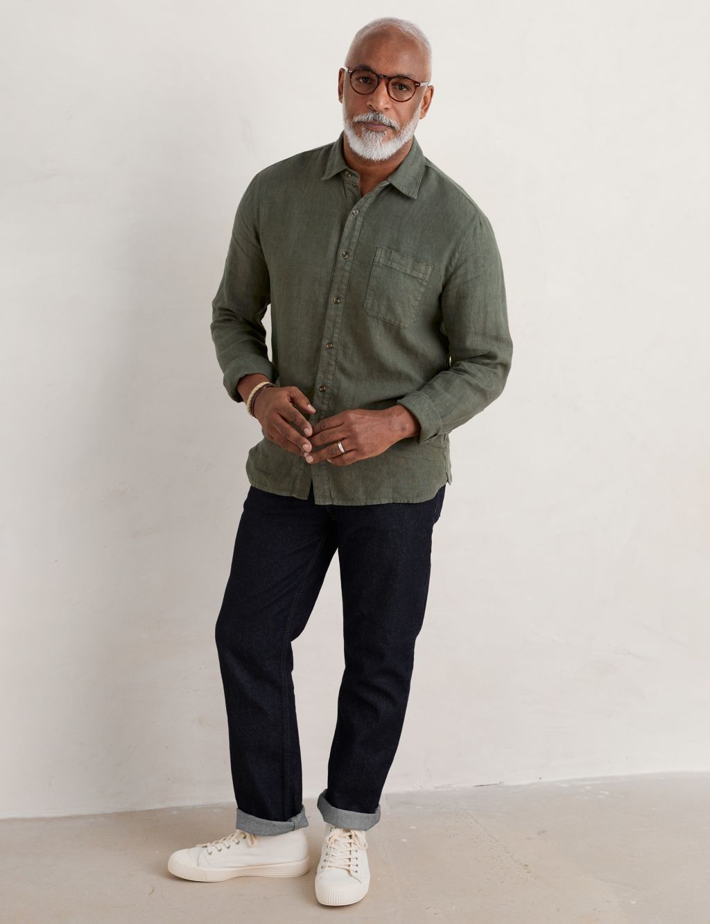 Pure Linen Flannel Shirt image 1