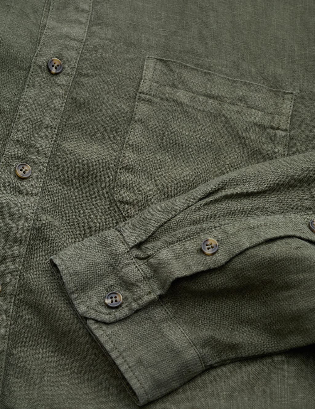 Pure Linen Flannel Shirt image 5