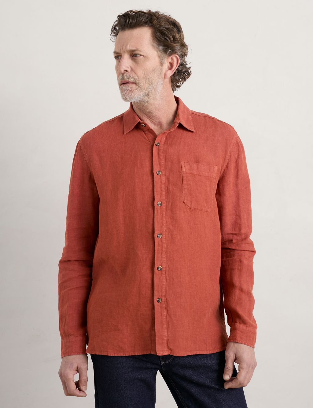 Pure Linen Flannel Shirt image 3