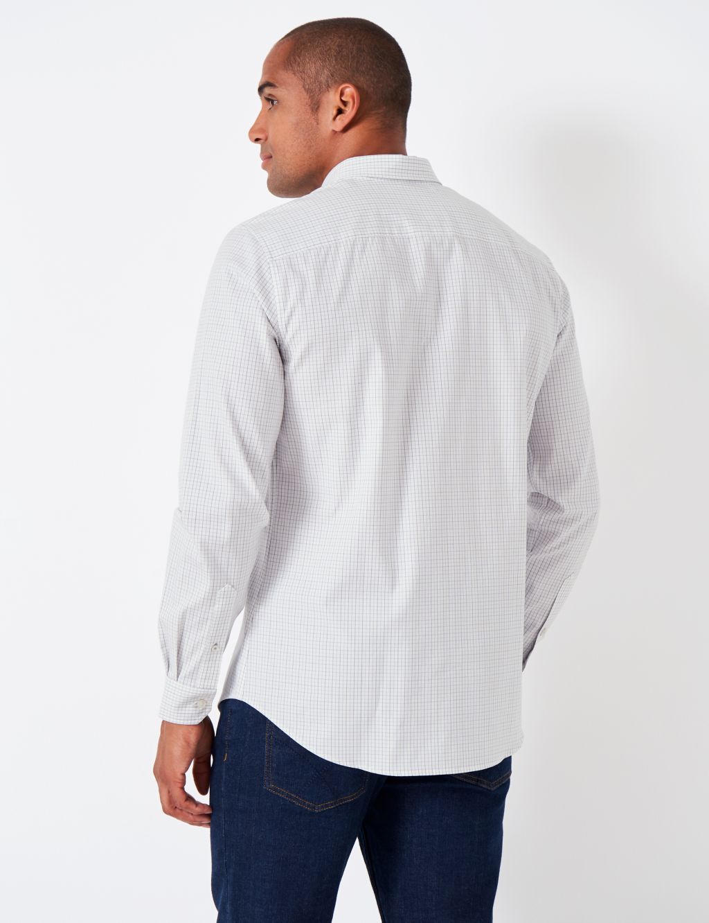 Slim Fit Pure Cotton Check Oxford Shirt image 4