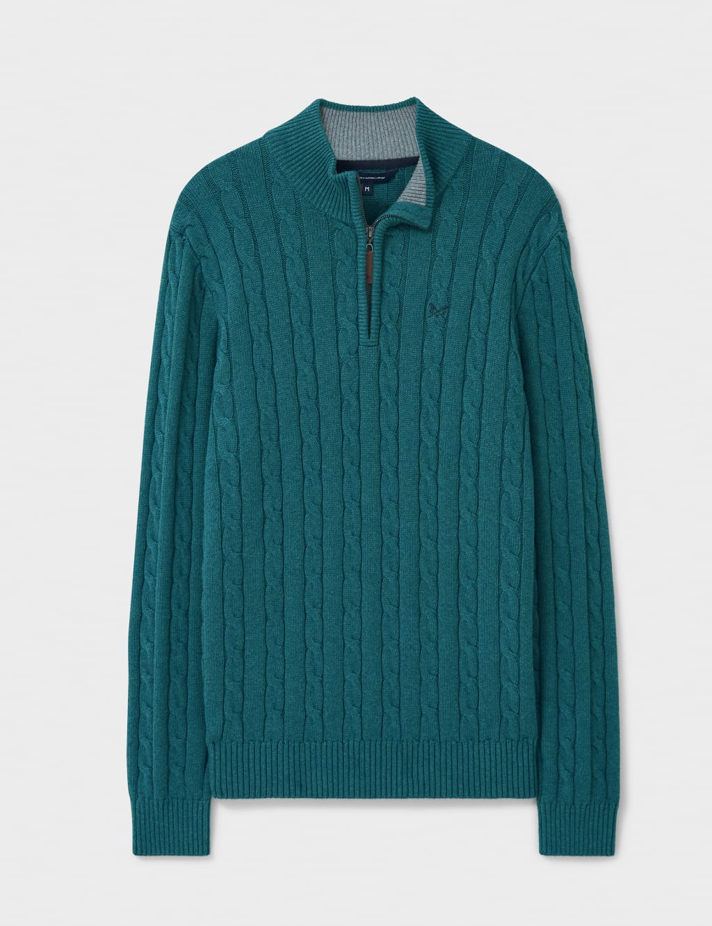 Pure Cotton Cable Half Zip Jumper image 2