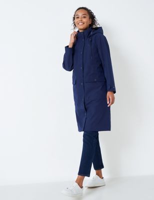 Crew Clothing Womens Padded Hooded 2 in 1 Coat - 10 - Navy, Navy