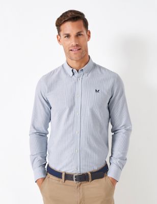 Pure Cotton Striped Oxford Shirt | Crew Clothing | M&S