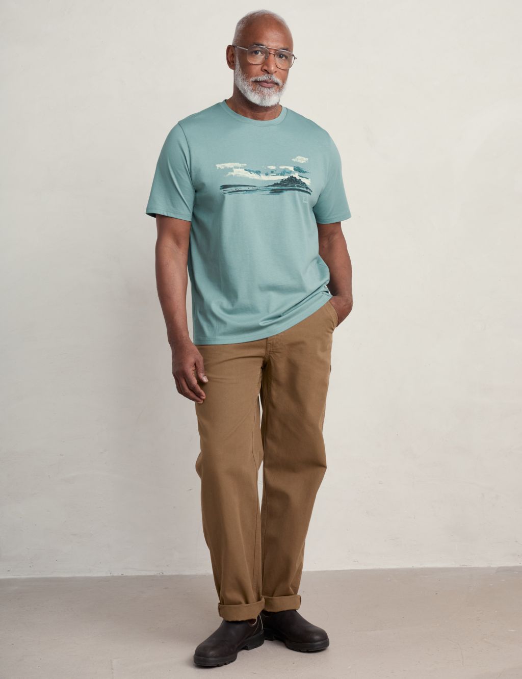 Organic Cotton Coastal Graphic T-Shirt