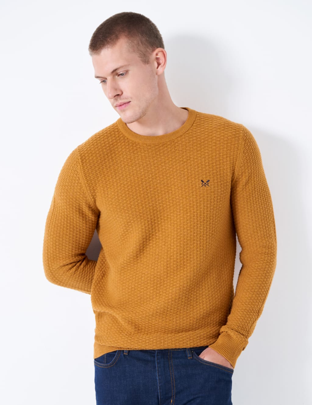 Men outlet mustard jumper