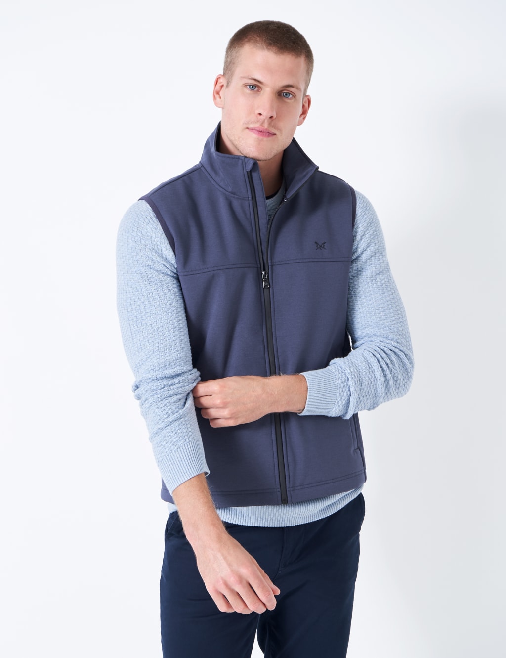 Zip Up Funnel Neck Gilet