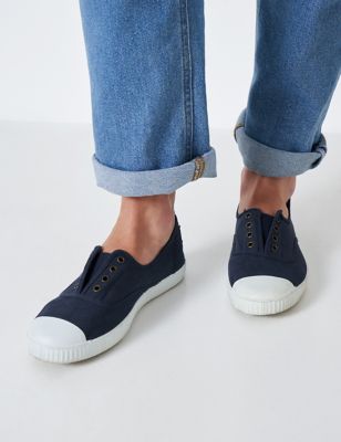 Crew Clothing Womens Slip-On Trainers - 37 - Navy, Navy