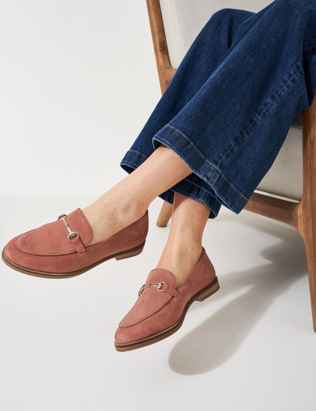 Suede Bar Loafers