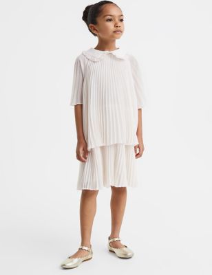 Reiss Girl's Tiered Dress (4-14 Yrs) - 7-8 Y - White, White