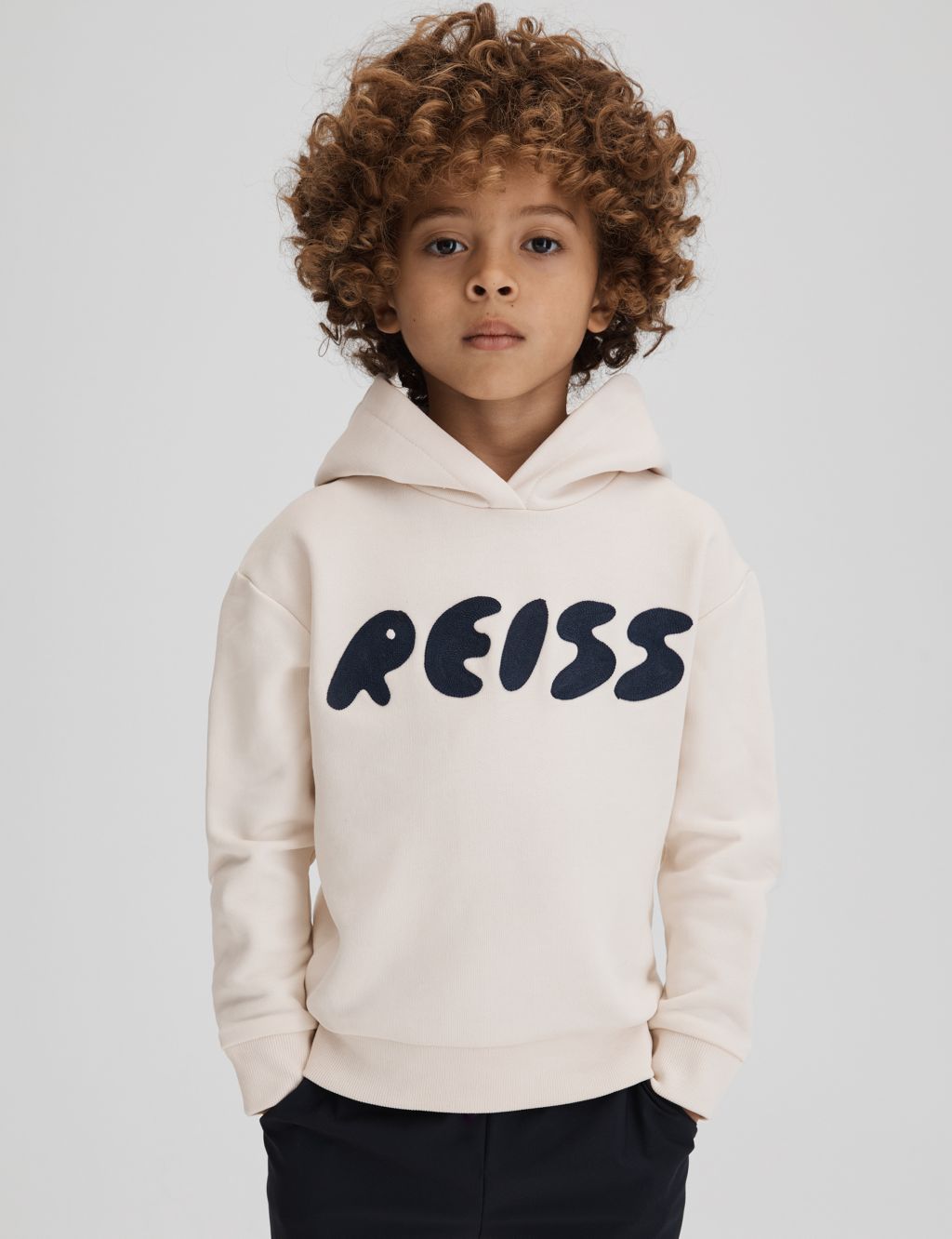 Pure Cotton Embroidered Hoodie (4-13 Yrs)