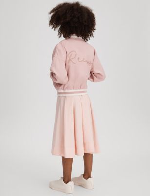 Reiss Girl's Sequin Bomber (4-14 Yrs) - 5-6 Y - Pink, Pink