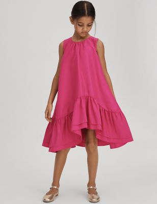 Reiss Girls Tiered Party Dress (4-14 Yrs) - 8-9 Y - Pink, Pink