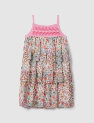 Reiss Girl's Floral Dress (4-14 Yrs) - 13-14 - Pink Mix, Pink Mix
