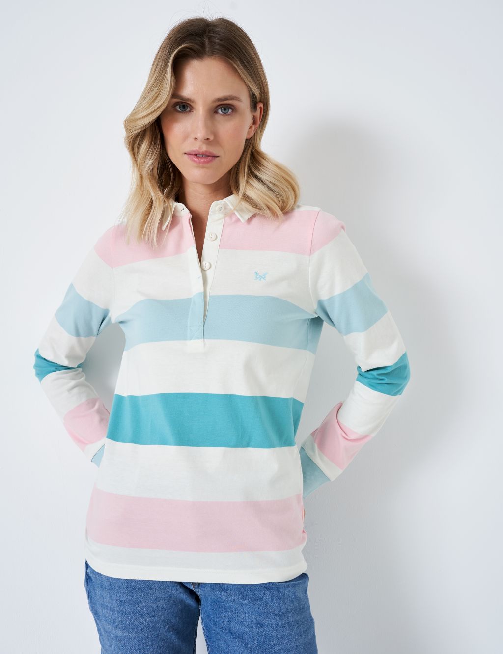 Pure Cotton Striped Rugby Top image 1