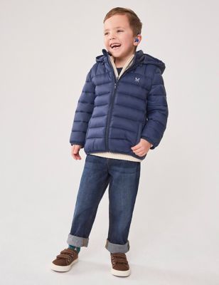 Crew Clothing Boy's Lightweight Padded Hooded Jacket (3-12 Yrs) - 7-8 Y - Navy, Navy
