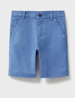 Crew Clothing Boys Cotton Rich Chino Shorts (3-12 Yrs) - 8-9 Y - Light Blue, Light Blue,Dark Blue,Ol