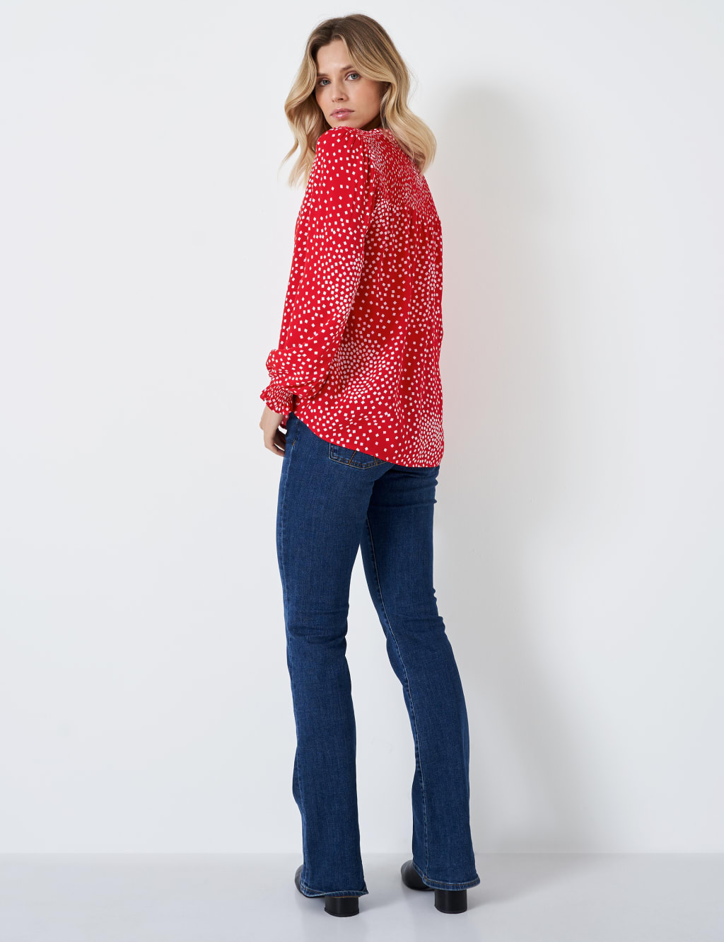 Printed Tie Neck Blouse image 3