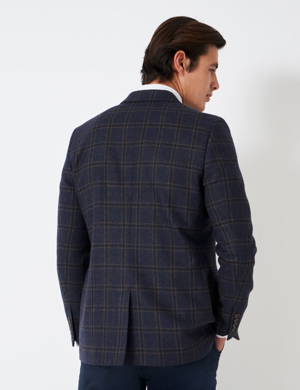Wool Blend Check Blazer image 4