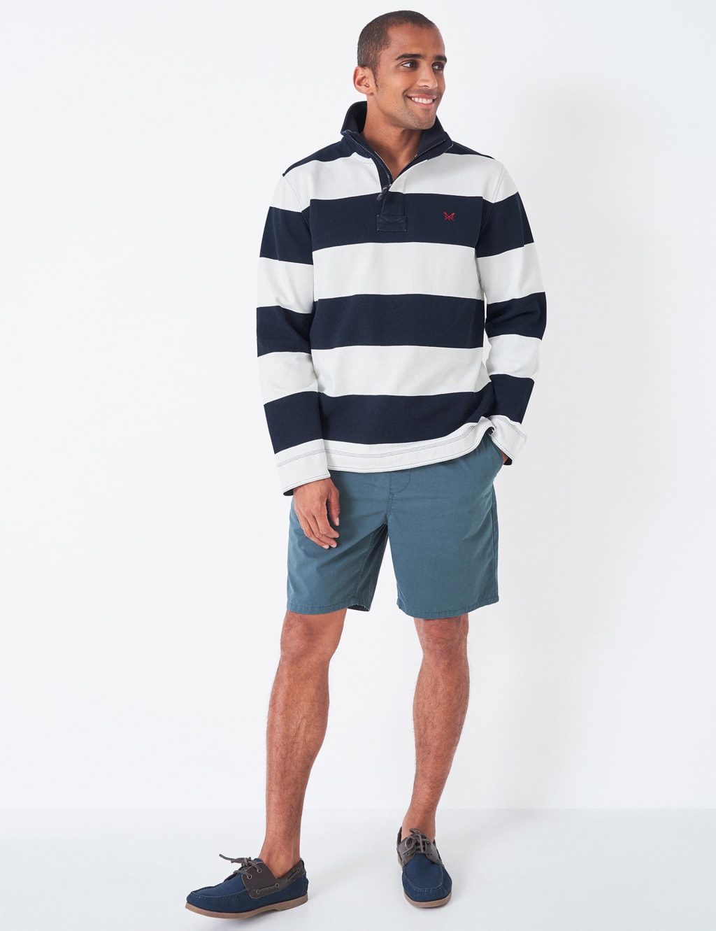 Pure Cotton Pique Half Zip Sweatshirt image 3