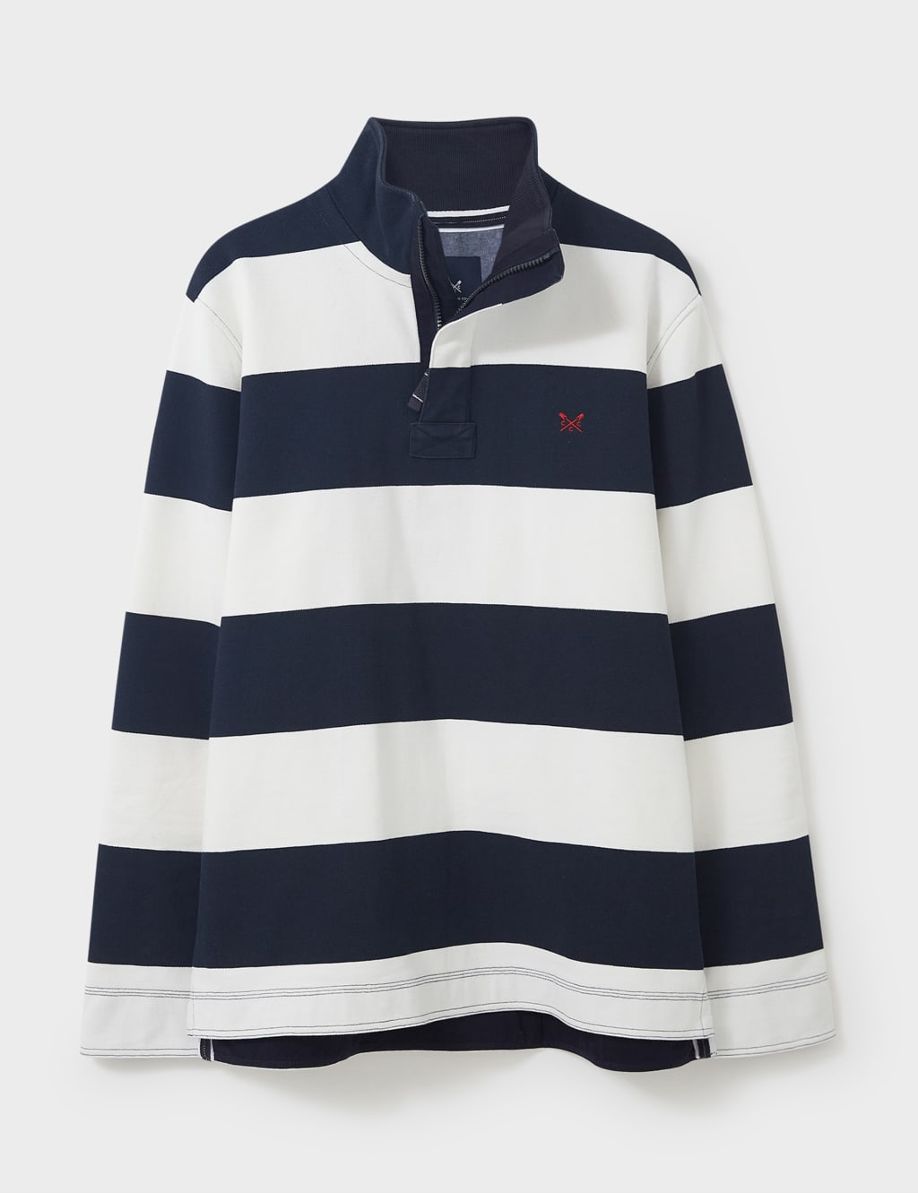 Pure Cotton Pique Half Zip Sweatshirt image 2