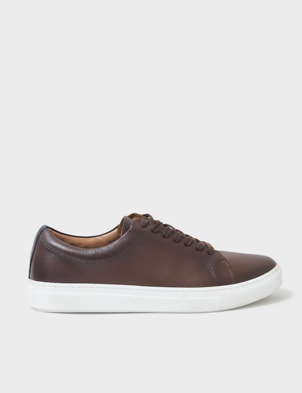 Leather Lace Up Trainers image 2