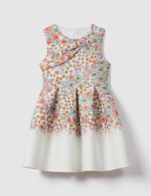 Reiss Girl's Floral Dress (4-14 Yrs) - 4-5 Y - Pink Mix, Pink Mix