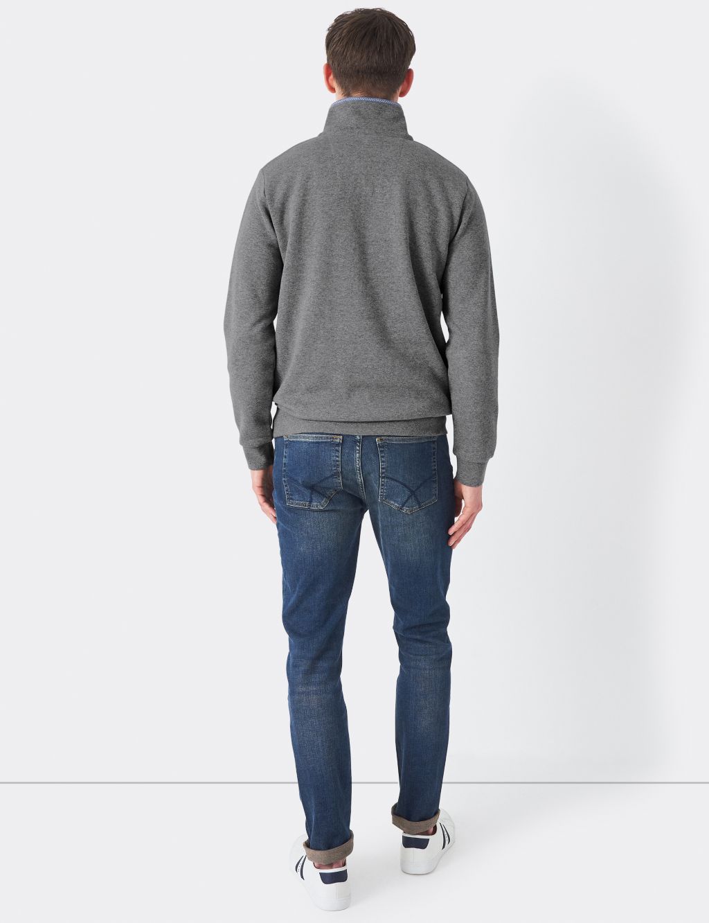 Cotton Rich Half Zip Sweatshirt image 4