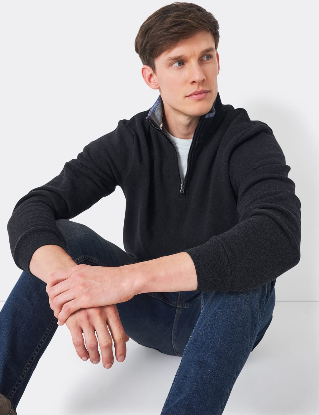 Halfzip Mockneck Shirt Men
