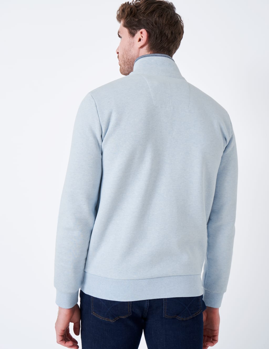 Cotton Rich Half Zip Sweatshirt image 3