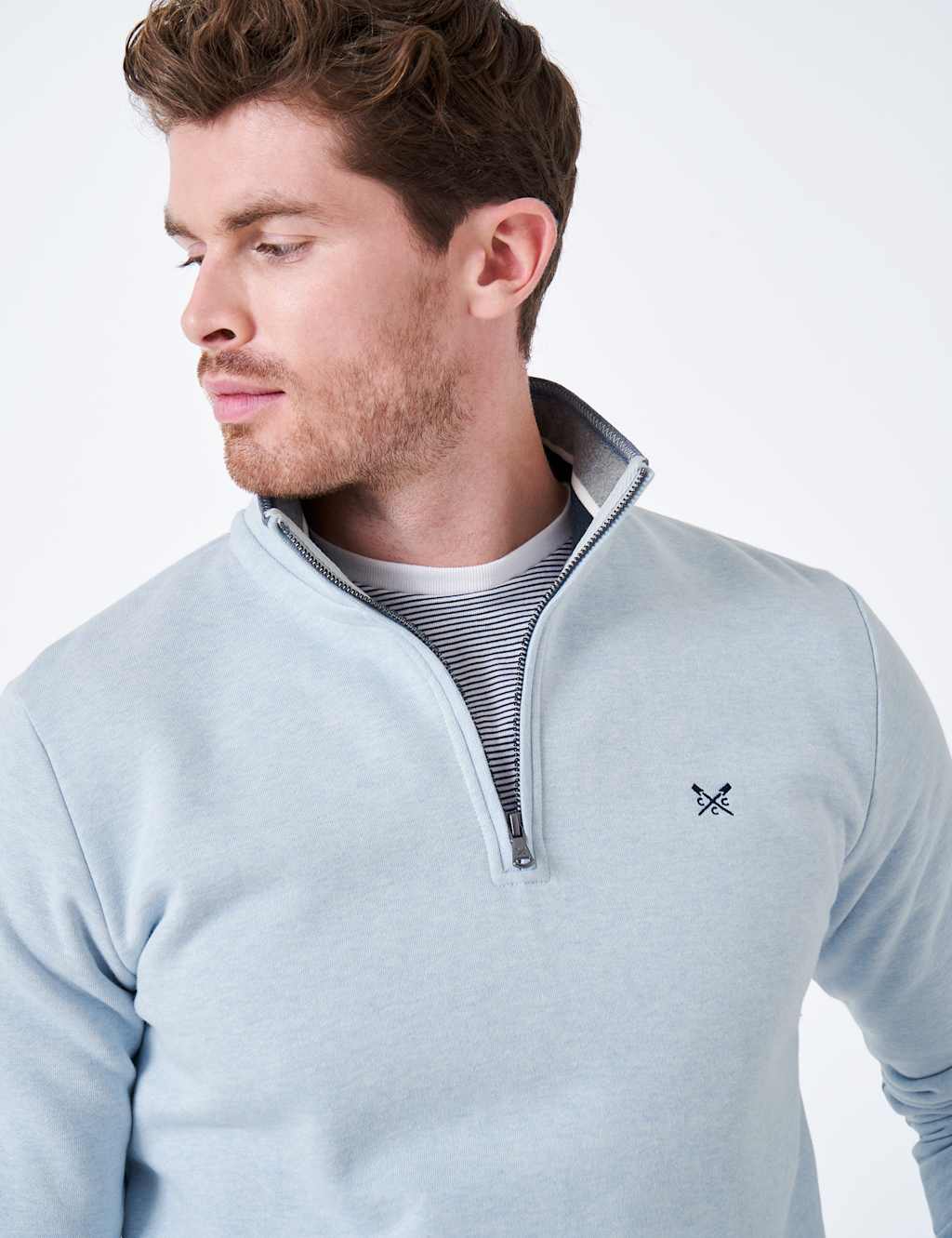 Cotton Rich Half Zip Sweatshirt image 5