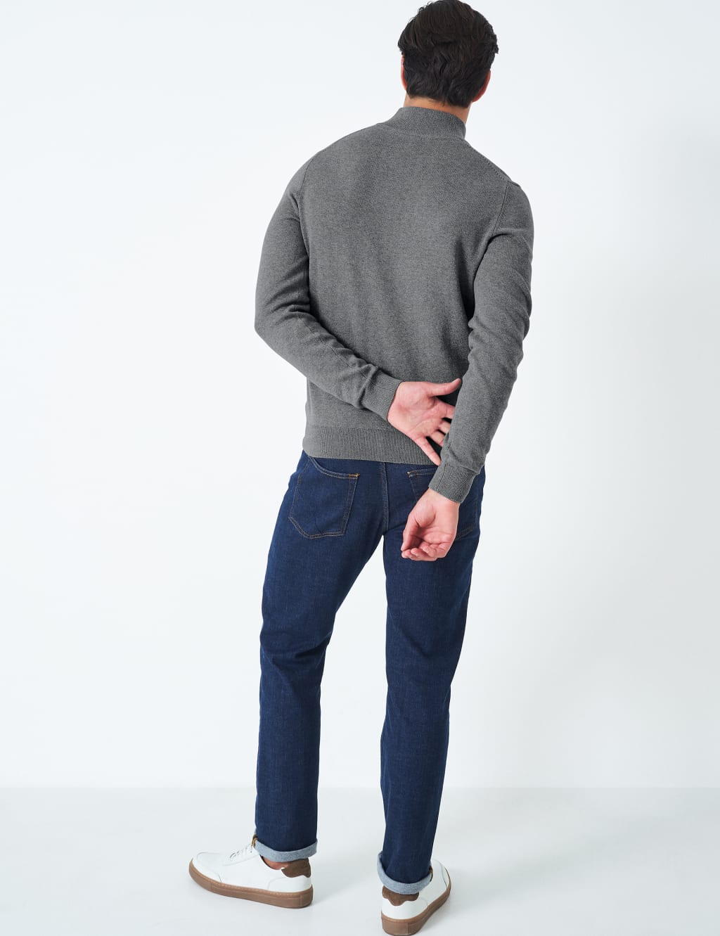 Pure Cotton Half Zip Jumper image 3