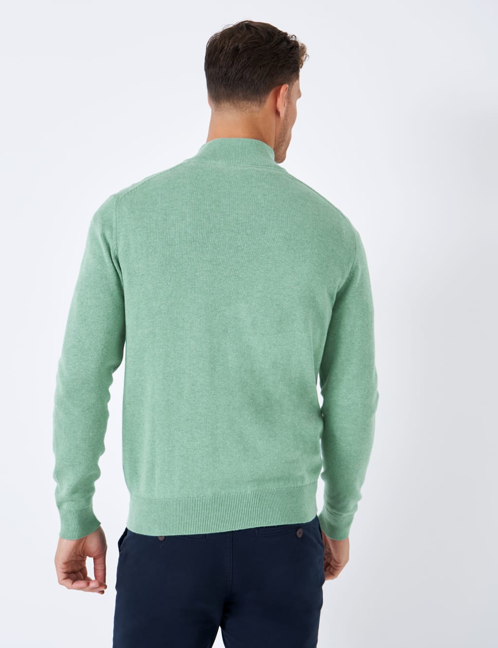 Pure Cotton Half Zip Jumper image 2