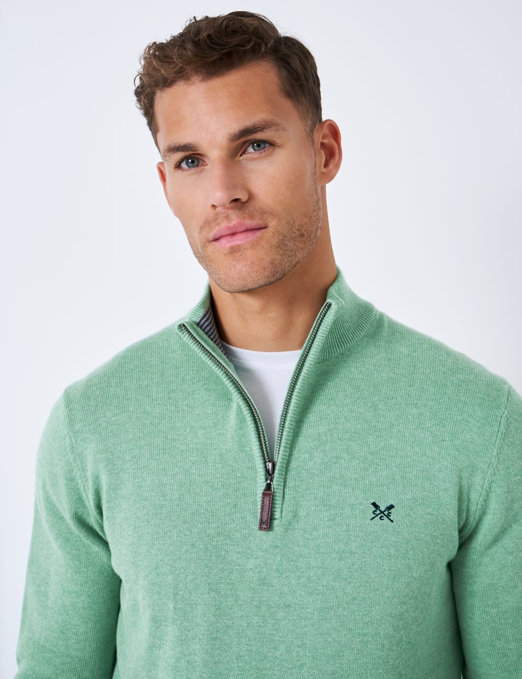 Pure Cotton Half Zip Jumper image 3
