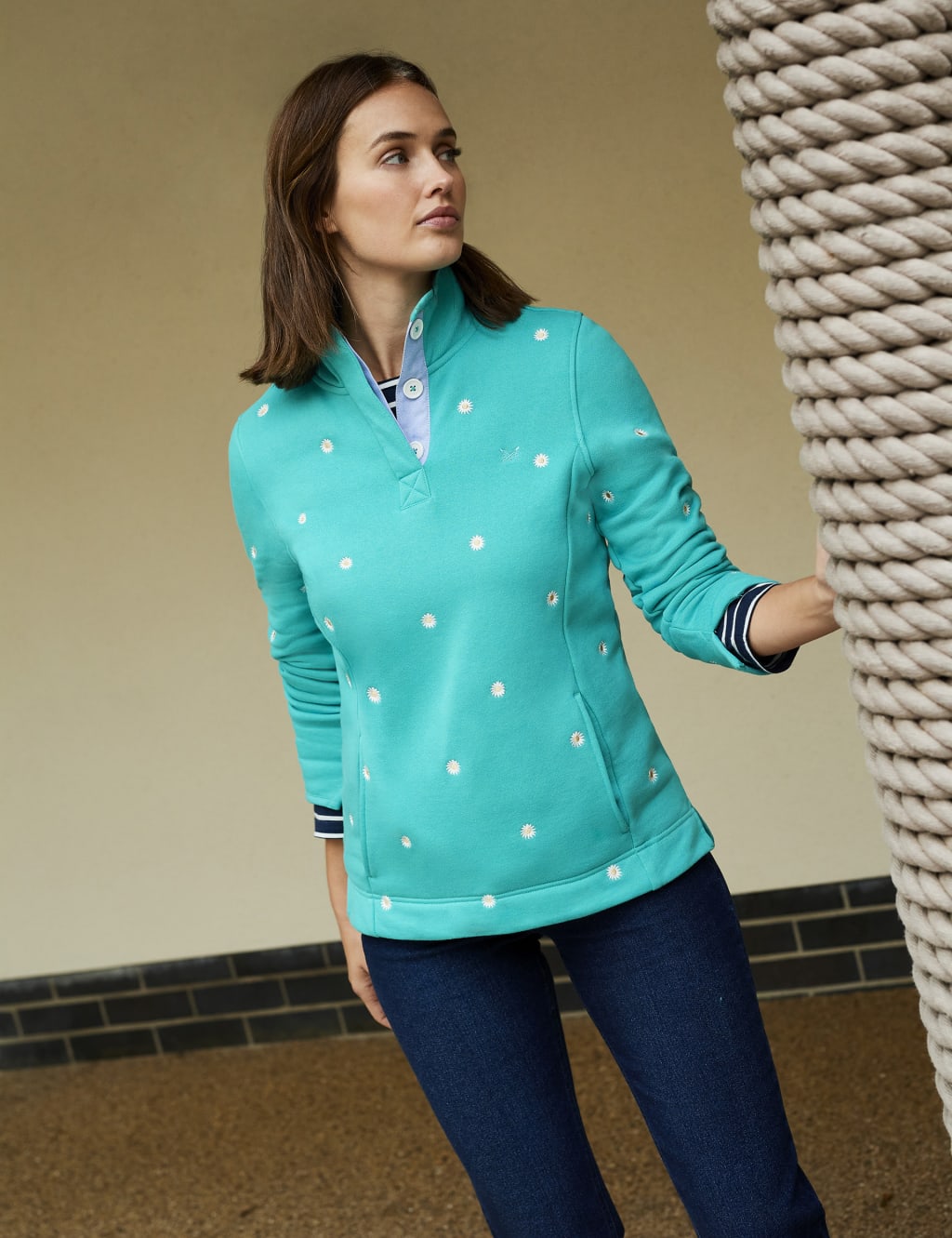 Cotton Rich Embroidered Sweatshirt image 5