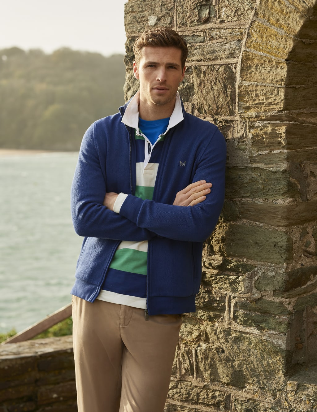 Pure Cotton Striped Long Sleeve Rugby Shirt image 5