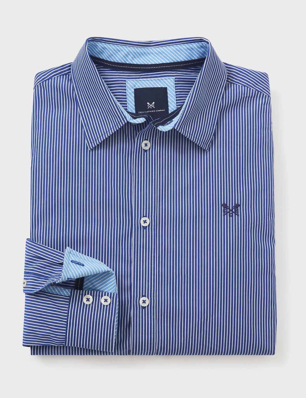 Regular Fit Pure Cotton Striped Poplin Shirt image 2