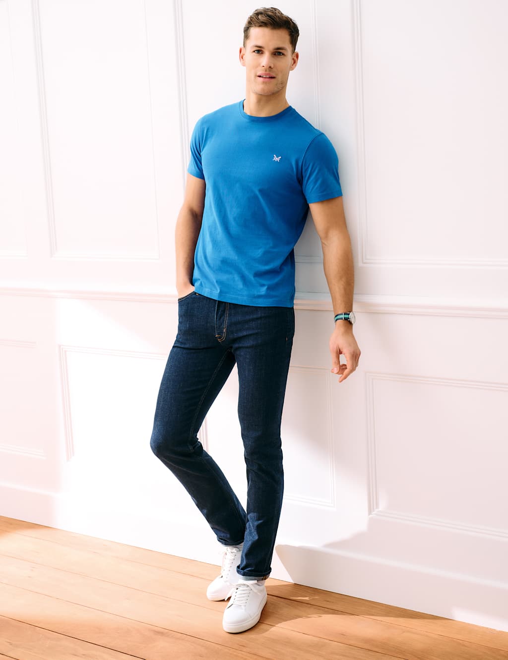 Pure Cotton Jersey Crew Neck T-Shirt image 6