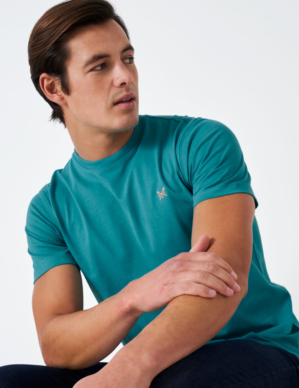 Pure Cotton Jersey Crew Neck T-Shirt image 4