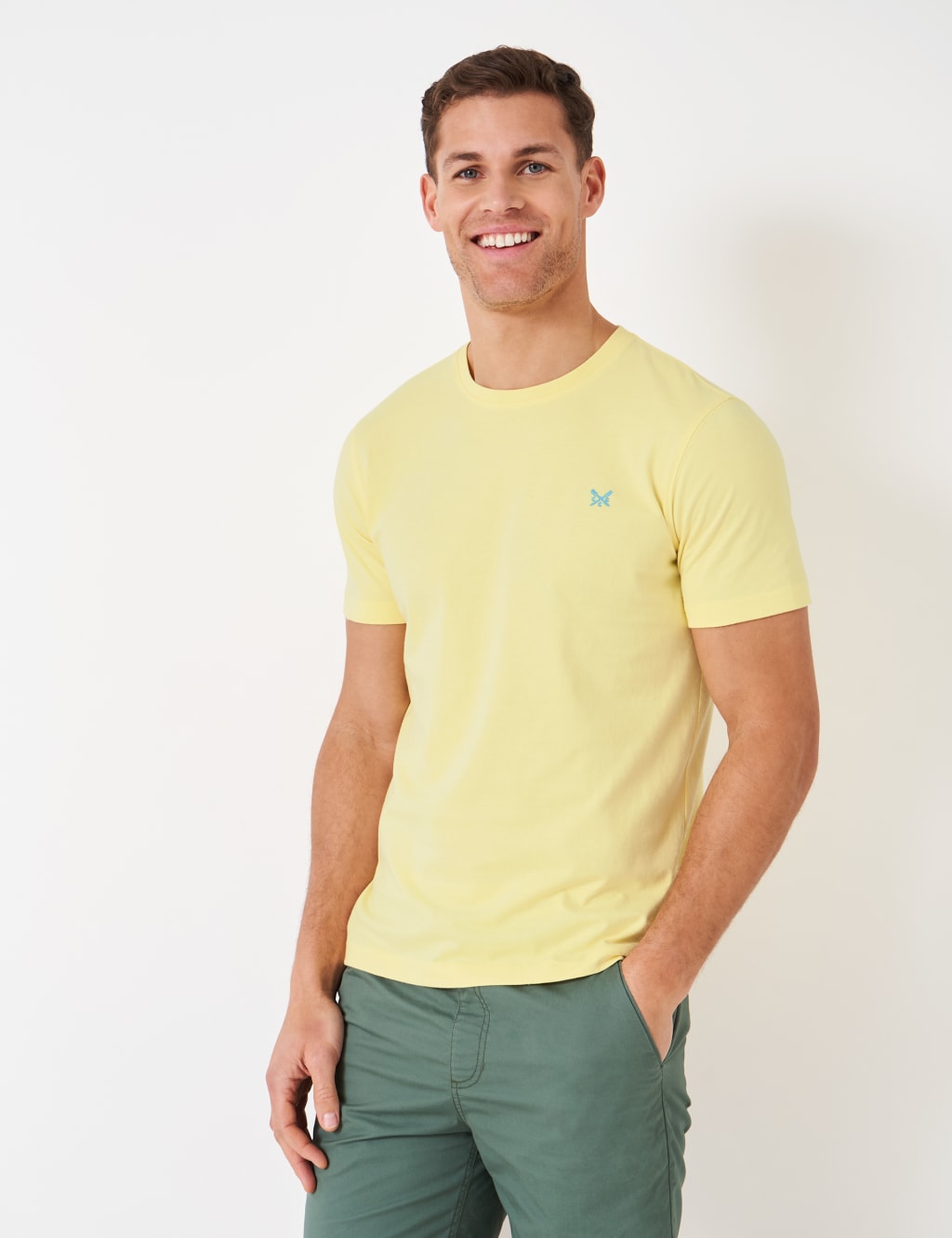 Pure Cotton Jersey Crew Neck T-Shirt image 1