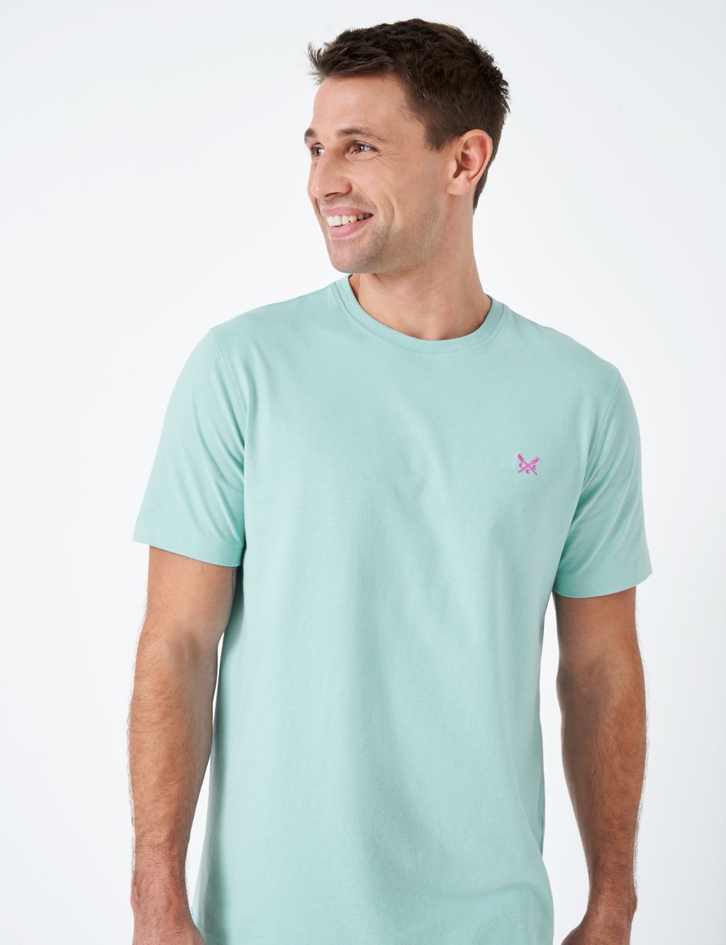 Pure Cotton Jersey Crew Neck T-Shirt image 1