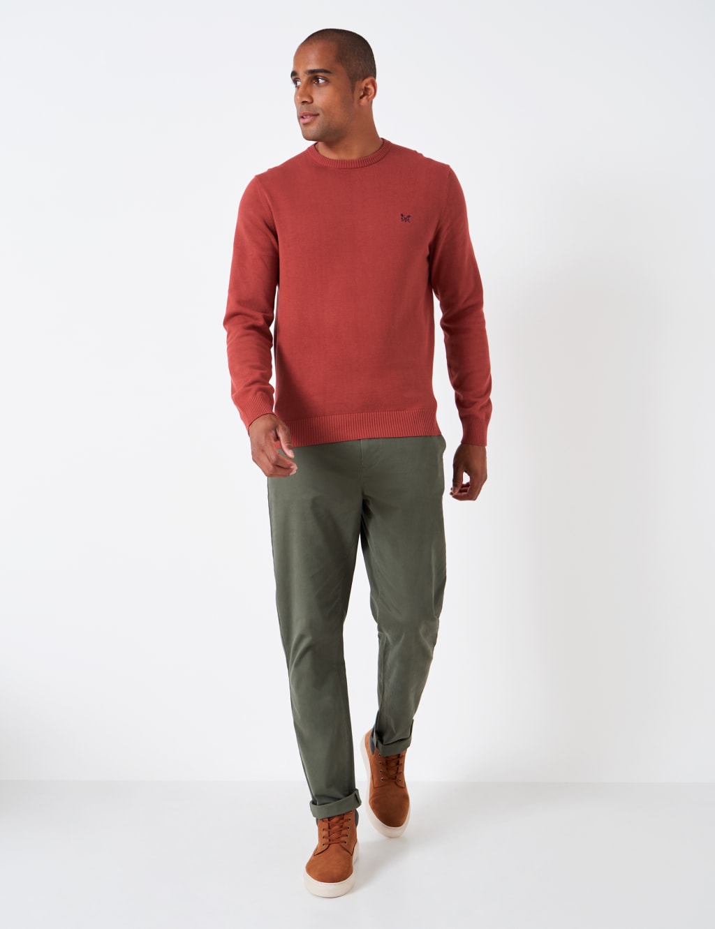 Organic Cotton Crew Neck Jumper image 3