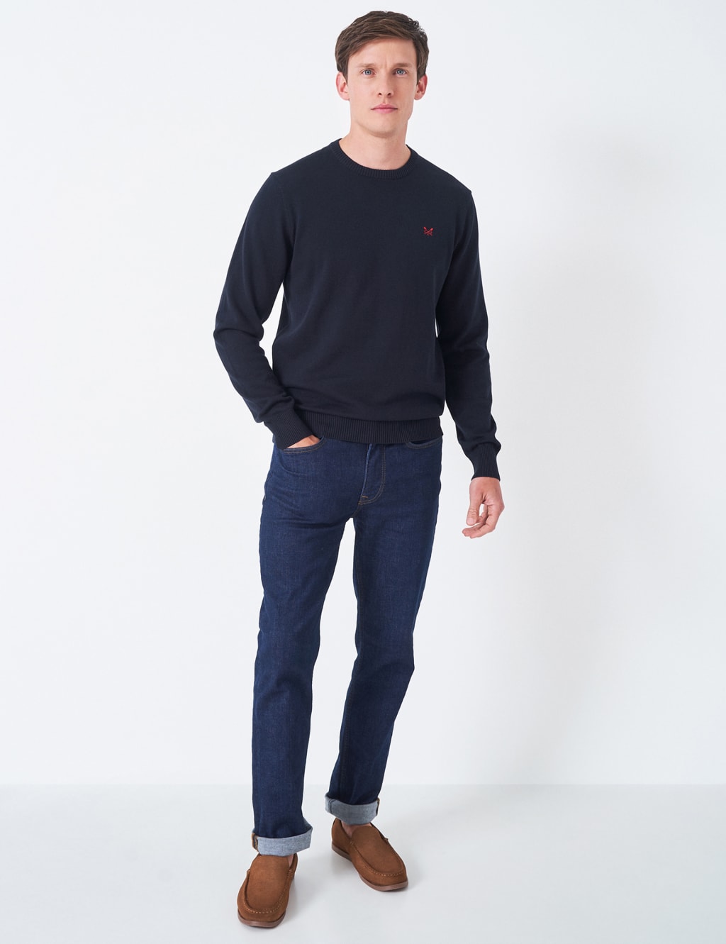 Organic Cotton Crew Neck Jumper image 2