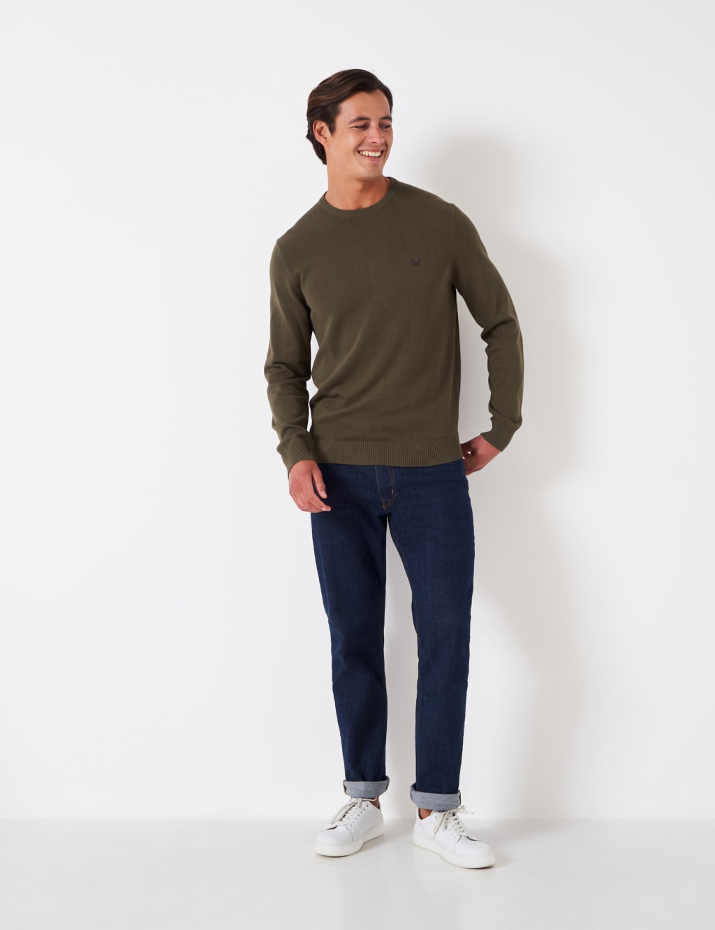 Organic Cotton Crew Neck Jumper image 3