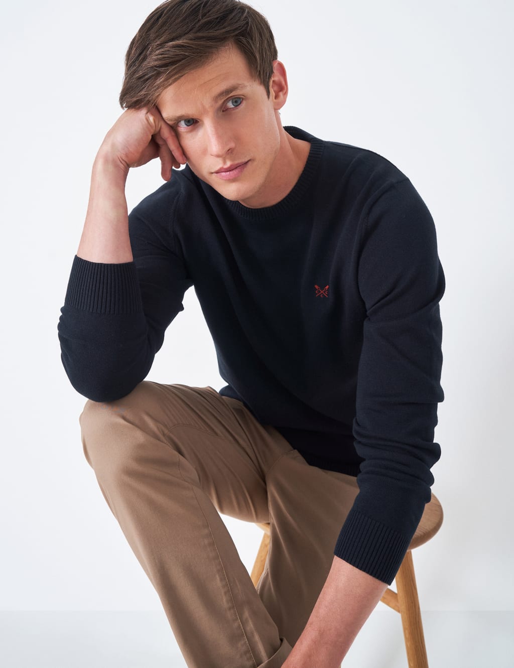 Organic Cotton Crew Neck Jumper image 1