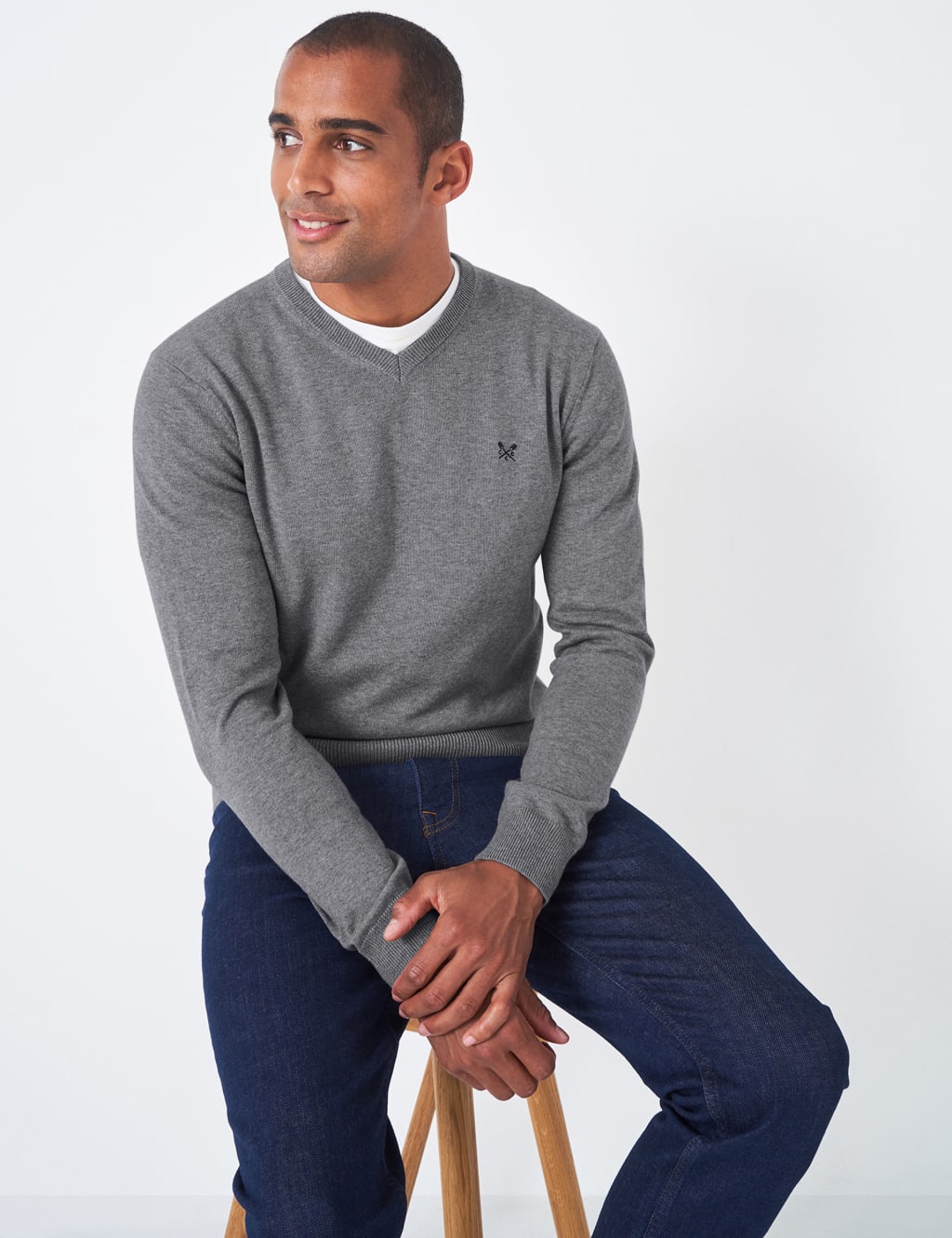 Organic Cotton V-Neck Jumper