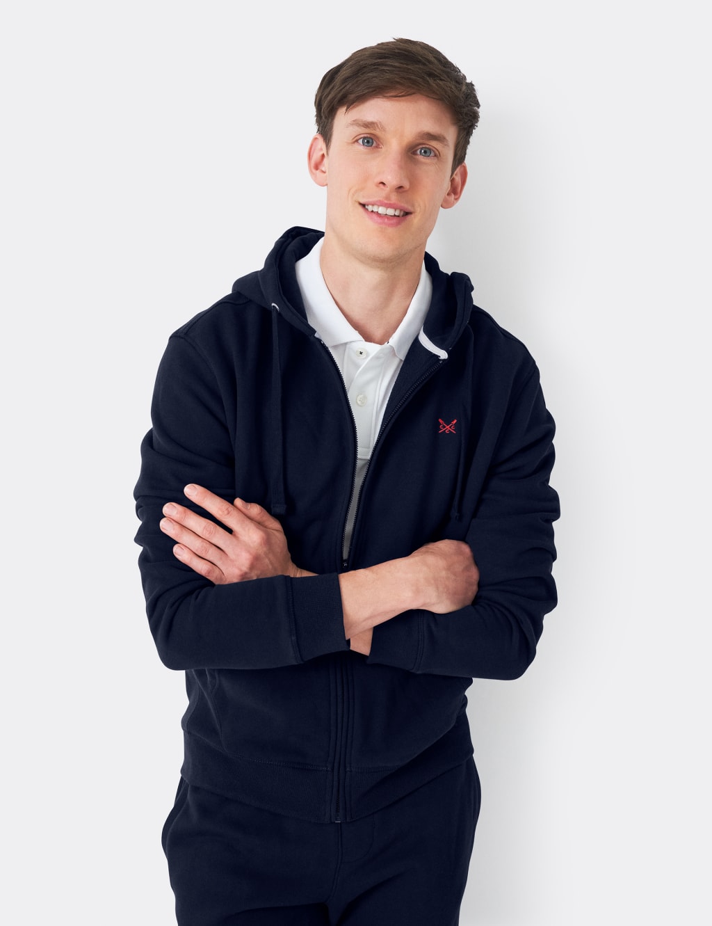 Cotton Rich Zip Up Hoodie