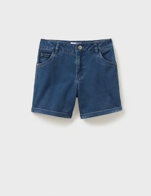 Crew Clothing Girl's Denim Shorts (3-9 Yrs) - 8-9 Y, Denim