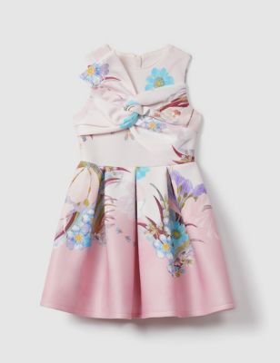 Reiss Girls Floral Dress (4-14 Yrs) - 6-7 Y - Pink, Pink