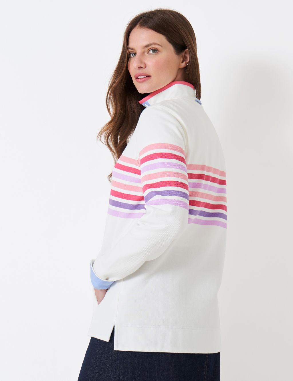 Pure Cotton Striped Sweatshirt image 3