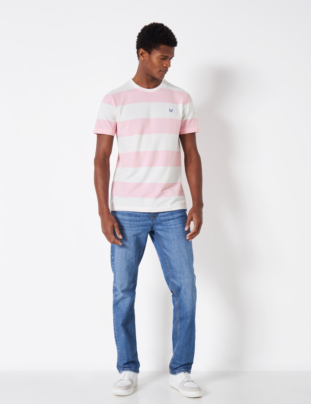 Pure Cotton Striped Pique T-Shirt image 2